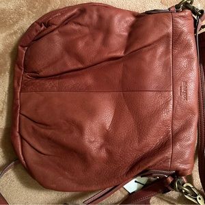 Leather brown never used new with tags